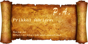 Prikkel Adrienn névjegykártya